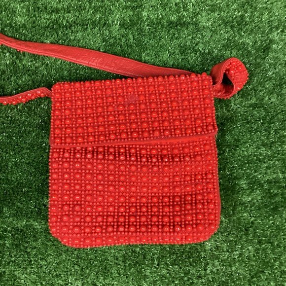 Vintage Cherry Red Candy Dot Handbag - Picture 4 of 11